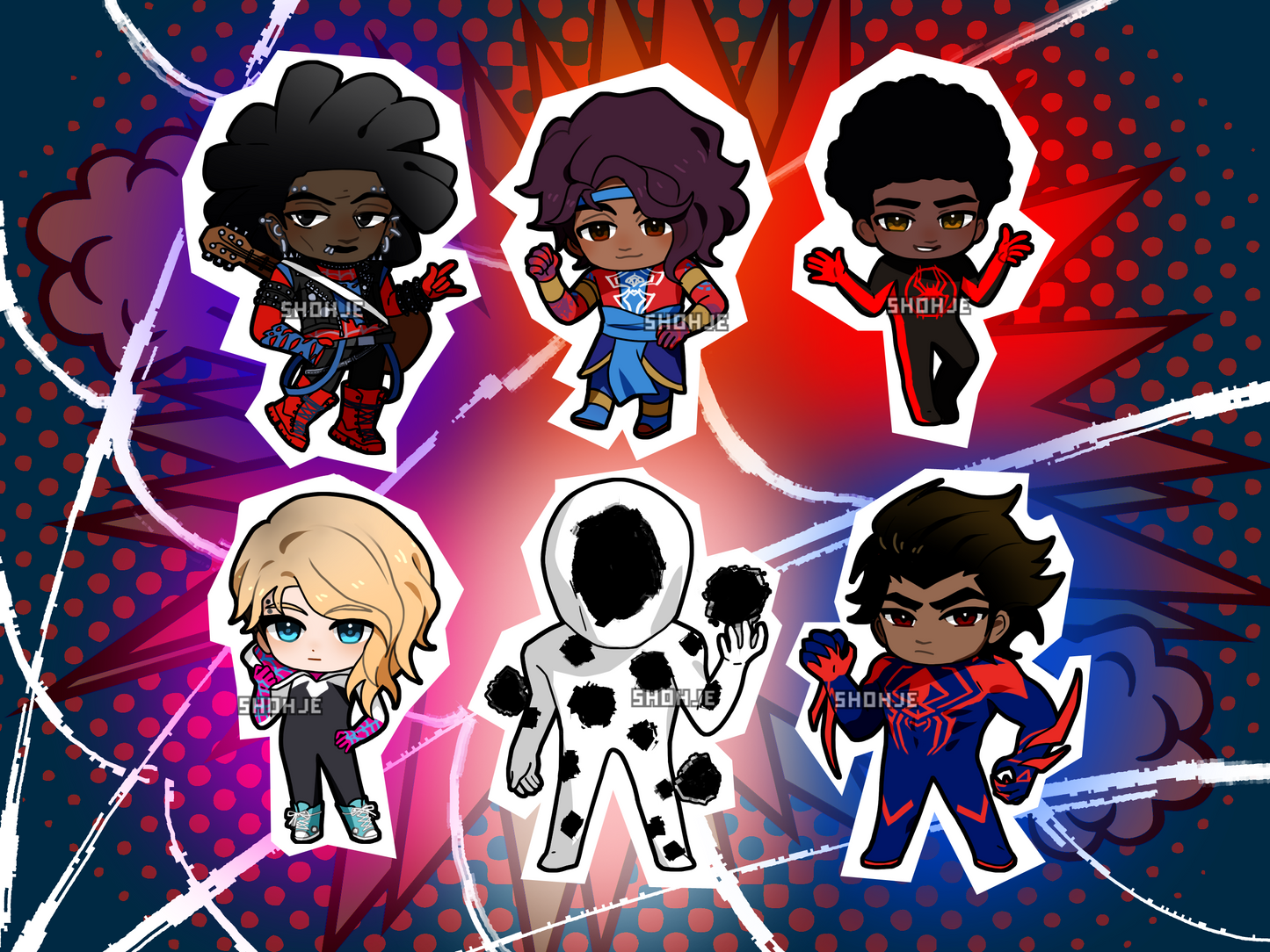 SPIDERVERSE keychains