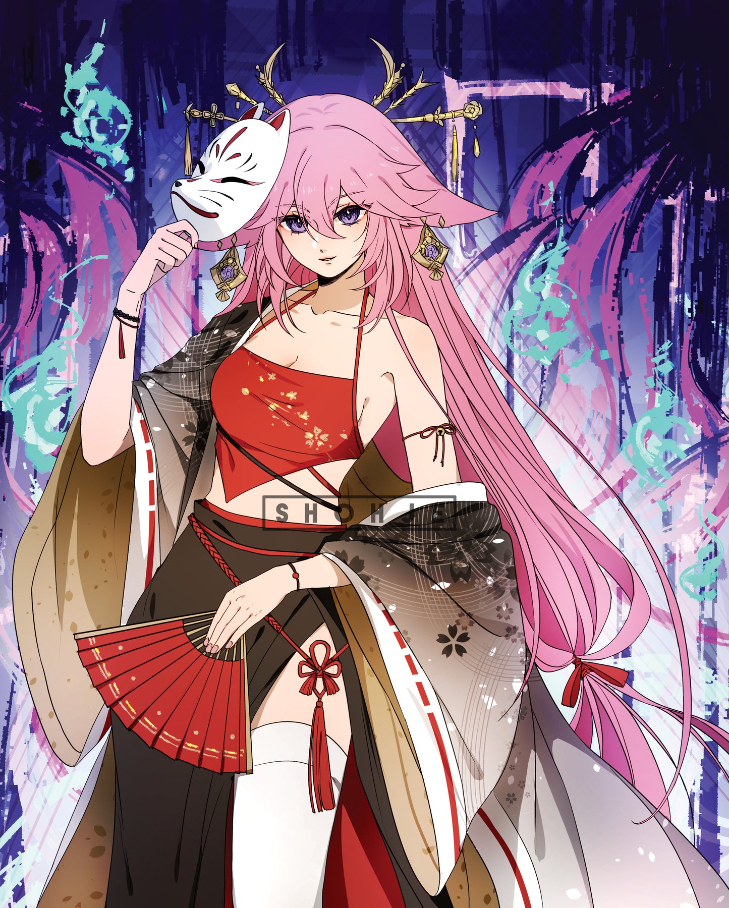 GENSHIN Fashion Print - Yae Miko
